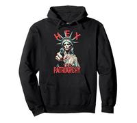 Hex Il Patriarcato Zombie Liberty Femminista Halloween Gothic Felpa con Cappuccio