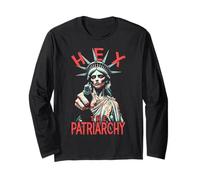 Hex Il Patriarcato Zombie Liberty Femminista Halloween Gothic Maglia a Manica