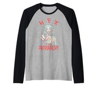 Hex Il Patriarcato Zombie Liberty Femminista Halloween Gothic Maglia con Maniche Raglan