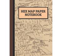 Hex Map Paper Notebook: Hex Graph Paper Pad