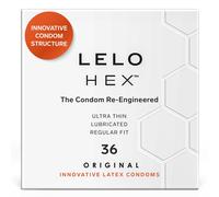 HEX Original 36 Preservativi Sottili Rinforzati Leggermente Lubrificati Condom