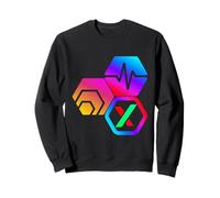 Hex PulseChain PulseX Crypto Pls Logo delle risorse digitali Felpa