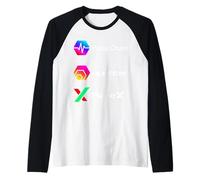 Hex PulseChain PulseX Crypto Pls Logo delle risorse digitali Maglia con Maniche Raglan