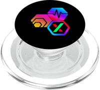 HEX PulseChain PulseX Crypto PLS Logo delle risorse digitali PopSockets PopGrip per MagSafe