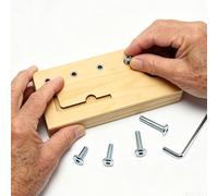 Hex Screw Busy Board for Seniors, Wooden Activity Board with Storage Slot and Hex Key, Elderly Sensory Activity Board for Hand Coordination, Grip Practice and Focused Engagement