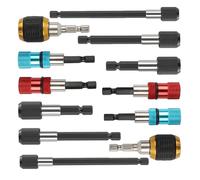 Hex Shaft Quick-Change Adapter for Power Drill - Heavy-Duty Socket Converter, Magnetic Hexagonal Quick-release Self-Locking Extension Rod, 1/4in Hex Shank Bit Adapte, Power Drill Chucks (2sets/12pcs)