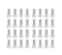 Hex Socket Bolt Screw Stainless Steel 50Pcs Cylinder Head Fasteners Durable Hardware Accessories for Woodworking Tools and Profiles (M8*16)