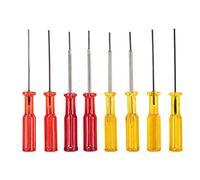 Hex Socket Screwdriver Set 8Pcs Durable Japanese Beef Tendon Plastic Handle Imported All Steel Rod 1.5mm 1.6mm Needle Purl Stretch Sewing Machine Overlock Machine Tools