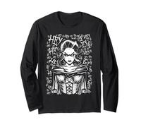Hex Witch Halloween Graffiti Evil Gothic Stregoneria Pop Art Maglia a Manica