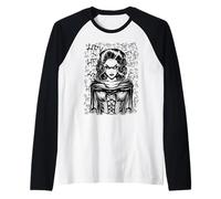 Hex Witch Halloween Graffiti Evil Gothic Stregoneria Pop Art Maglia con Maniche Raglan