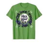 Hex Your Ex: Witchy Breakup Empowerment - Corona al Chiaro di Luna Maglietta, Uomo, Erba, S