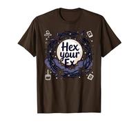 Hex Your Ex: Witchy Breakup Empowerment - Corona al Chiaro di Luna Maglietta, Uomo, Marrone, 3XL