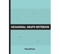 HexaDraw: Hexagonal Graph Paper Notebook for Organic Chemistry, Engineering & STEM | Science Notebook for Drawing Molecules and Structures (Aqua Blue)