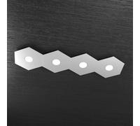 HEXAGON APPLIQUE-PLAFONIERA 4 LUCI GRIGIO 1142-4L-GR