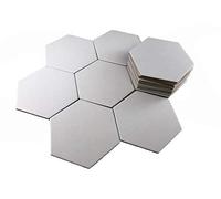 Hexagon gioco da tavolo piastrelle, 20 pezzi in bianco per i giochi | Stessa dimensione come coloni di Catan, fai da te Personalizzato Game Design, gioco da tavolo in bianco Chits