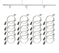 Hexagon Lights Suspension Wire, 20 Pieces LED Panel Light Suspension Cord, Chandelier Wires Rope, Strength Pendant Mounting Kit, Ideal for Restaurants, Hotel, Mall, Bedroom, Home