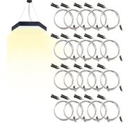 Hexagon Lights Wire, Led Panel Hanging Cord, Lampadario Wire Rope Kit, High Strength Mounting Accessory, Ideal for Restaurants, Hotel, Work, Bedroom,39.37x0.55x0.91 Inch