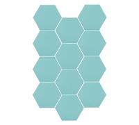Hexagon, pannelli acustici autoadesivi, 12 pezzi esagonali, assorbitori acustici, pannelli da parete esagonali, assorbitori acustici per pareti, soffitto, porta, studio, colore blu