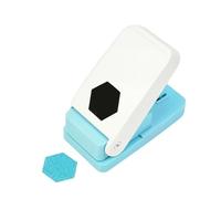 Hexagon Paper Punch - ABS Craft Cutter 2.5cm | Scrapbook Tool | Lever Press | Hexagonal Craft Punch - ABS Shape Cutter 3.8cm | Scrapbooking Tool | Easy Press For Paper Albums Labels Classroom Projects