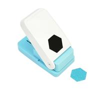 Hexagon Punch - Card Making Craft Cutters with Lever Press | Paper Cutter Shapes for Kindergarten Greeting Cards Holiday Party Home Teacher Kids