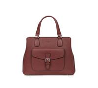 Hexagona - Borsa a mano con 2 manici in pelle - Tracolla regolabile - da donna - Collezione Mirabelle, bordeaux, Taglia unica
