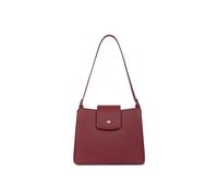 Hexagona - Borsa a tracolla con 1 manico - Materiale ecologico - da donna - Collezione Maya, Carminio, Taglia unica