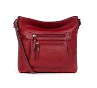 Hexagona - Borsa in pelle - Tracolla regolabile - da donna - Collezione Taima, rosso scuro, Taglia unica