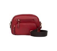 Hexagona - Borsa in pelle - Tracolla regolabile - da donna - Collezione Taima, rosso scuro, Taglia unica