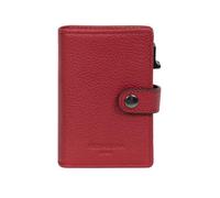 Hexagona - Custodia porta carte - compatibile con carte di credito - per donna - Collezione Comfort, rosso scuro, Classico