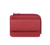 Hexagona - Porta carte a 1 punta, compatibile con carte di credito - da donna - Collezione Comfort, rosso scuro, Classico
