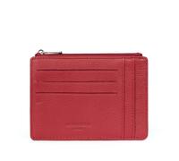 Hexagona - Porta carte - compatibile con carte di credito - da donna - Collezione Comfort, rosso scuro, Classico