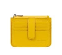 Hexagona - Porta carte con 1 aletta compatibile con carte di credito - Donna - Collezione Confort, giallo., Classico