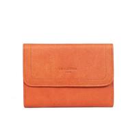 Hexagona - Portafoglio 1 pannello Stop RFID - Pelle - Compatibile con carte di credito, CNI, patente di guida, passaporto e carta grigia - da donna - Collezione selvaggia - Arancione, arancione