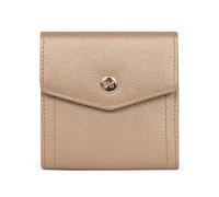 Hexagona - Portafoglio con 2 alette, fermata RFID per carte di credito - per donna - collezione Luna, oro, Classico