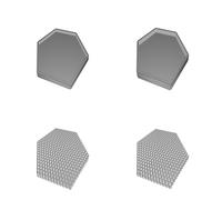 Hexagonal Coaster Set with Storage Base Modern Honeycomb Design for Dining Table