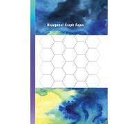 Hexagonal Graph Paper: Hexagon Paper (Large) 0.5 Inches (1/2") 100 pages (5"x8") Cream Paper, Hexes Radius Honey comb paper, Organic Chemistry, ... Composition Notebook for Game Maps Grid Mats
