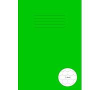 Hexagonal Graph Paper Notebook A4: Organic Chemistry Exercise Book with 1-inch Hexagon (Hex) Grids for Drawing Chemical Bonding Structures | 100 Pages ... Chem, Science Students, etc. - Green Cover