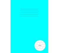 Hexagonal Graph Paper Notebook A4: Organic Chemistry Exercise Book with 7mm (0.7 cm) Hexagon (Hex) Grids for Drawing Chemical Bonding Structures | 100 ... Science Students, etc. - Aqua Blue Cover
