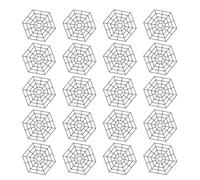 Hexagonal Pond Protectors - 20-Pack Floating Net with Hook Connections, Guarding Fish from Birds and Cats | Aquatic Safety Mesh, Garden Pond Accessory, Outdoor Water Protection, Fish Defense Net