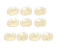 Hexagonal Queen Bee Cage 10 - Pack | Reusable Plastic Beekeeping Equipment | Safe Queen Containment Tool for Colony Inspection | Beekeeper Essential Accessories