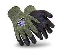 HexArmor Helix 2082 - Guanti da lavoro senza cuciture, con impugnatura e resistenza alla fiamma, misura M