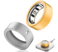 Hexasider Oura, confezione da 2 coperture per anelli, compatibili con Oura Ring 4/Oura Ring Gen3/Samsung Galaxy, custodia protettiva in morbido silicone antigraffio, per donne e uomini (oro + argento,