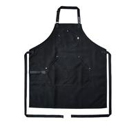 HexClad Grembiule professionale in tessuto HexTwill con tasche per cucinare e grigliare, Onice., Taglia unica