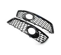 HEXEH Auto Griglia Paraurti Anteriore 2X Auto Griglia Anteriore Griglia Copertura per A3 8P 2009-2013 Maglia A Nido d'Ape Fendinebbia Kit Lucido/Cromo 8P0807682D Accessori Auto Foglight Copertura(09)