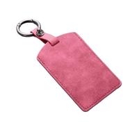 HEXEH Cover Guscio Chiave Suede Leather Car Smart NFC Card Key Case FOB Cover Shell Auto FobKeychain Accessori per BMW M 3 5 7 Series X1 X3 X5 X6 X7 535le Cover Chiave Auto(Pink Chain)