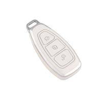 HEXEH Cover Guscio Chiave TPU Auto Remote Smart Key Case Cover Shell FOB per Ford per Focus 3 4 ST per Mondeo MK3 MK4 per Fiesta per Fusion per Kuga 2013-2015 2017 Cover Chiave Auto(White)
