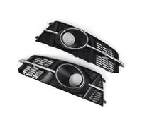 HEXEH Griglia Anteriore Chrome Car Front Fendinebbia Griglia Copertura Trim per S6 A6 S-Line 2016-2018 (C7 Facelift) con Foro Acc Fendinebbia Grill ABS Griglia Fendinebbia