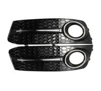 HEXEH Griglia Anteriore Coppia Griglie Fendinebbia per A4 B8 Standard 2009-2011 Auto Anteriore Bumpe Griglia Maglia Griglia A Nido d'Ape Fendinebbia Surround Copertura Griglia Fendinebbia(1 UK)