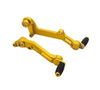 HEXEH Leve cambio moto Per Ducati Per Multistrada 1200/S 2015-2017 CNC In Alluminio Moto Freno Gear Shifter Leva Pedale Del Cambio Set(Gold)