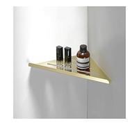 HEXEH Mensola angolare per doccia in oro spazzolato, mensole galleggianti, in acciaio inox, per shampoo e sapone, accessorio per il bagno, mensole da cucina a parete, portaspezie/a